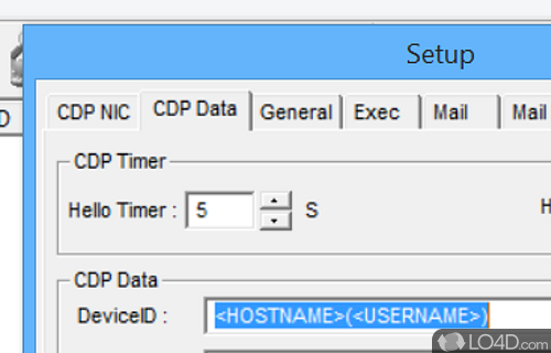 User interface - Screenshot of Cisco CDP Monitor