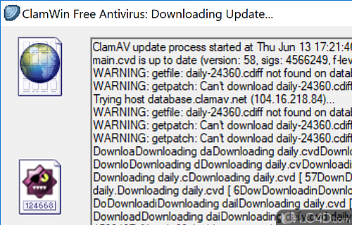 Virus scanner - Screenshot of ClamWin Antivirus