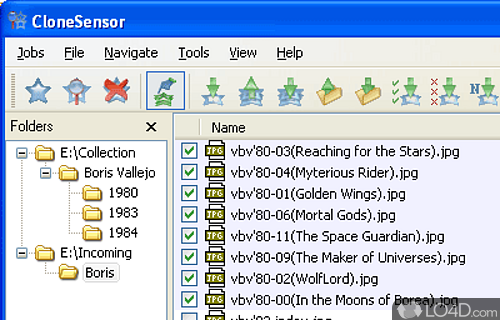 Screenshot of CloneSensor - Fast duplicate file finder with a view to organizing the collections of files