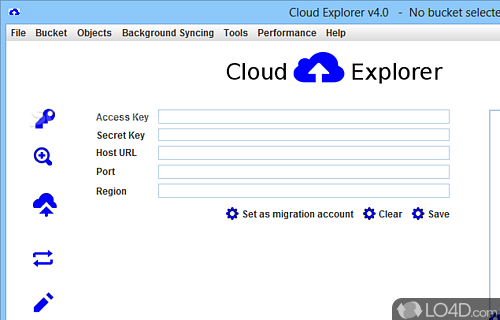 Screenshot of Cloud Explorer - Synchronize Amazon S3 account and manage all the files stored in the cloud repository