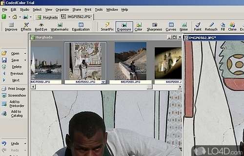 Screenshot of CodedColor PhotoStudio Pro - Can open, view and edit image files in a variety of formats