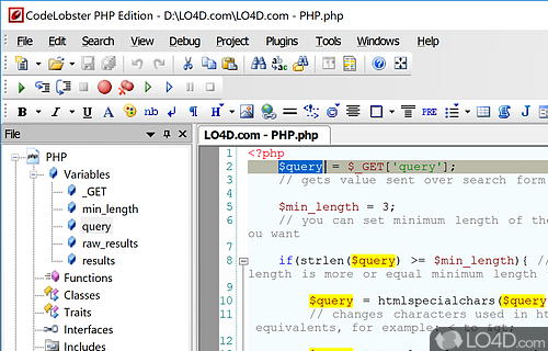 CodeLobster PHP Edition Screenshot