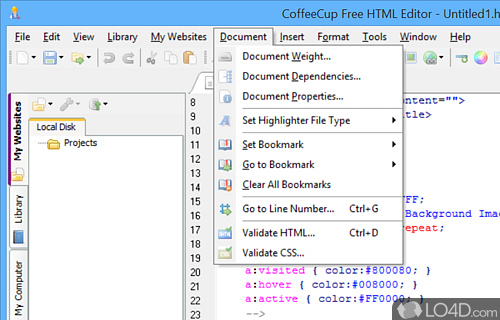 CoffeeCup Free HTML Editor screenshot