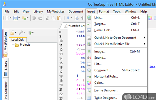 CoffeeCup Free HTML Editor screenshot