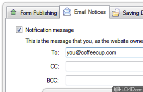 CoffeeCup Web Form Builder Screenshot