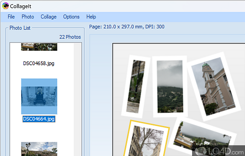 Create photo collages automatically from own digital images, then save them to various formats - Screenshot of CollageIt