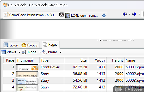 Managing comics - Screenshot of ComicRack