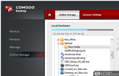 Comodo Backup Screenshot