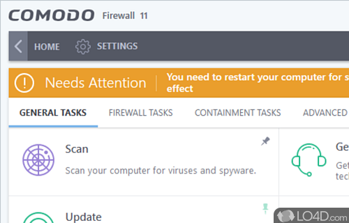 A thorough setup process - Screenshot of Comodo Firewall