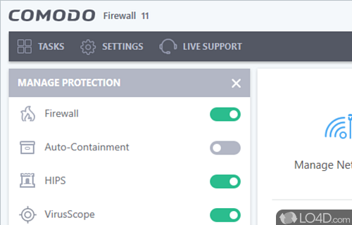 Browse the web with complete confidence that computer - Screenshot of Comodo Firewall