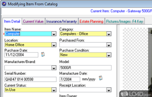 Computerize Your Assets Screenshot