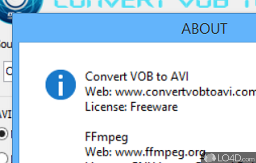 Convert VOB to AVI screenshot