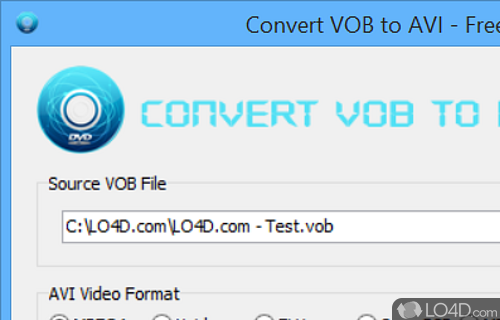 Convert VOB to AVI Screenshot