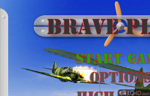 Screenshot of Brave Plane - User interface