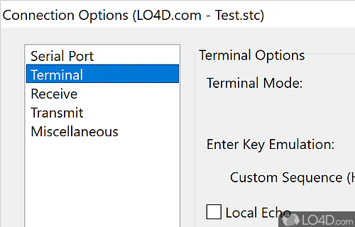 Free serial port application for data exchange purposes - Screenshot of CoolTerm