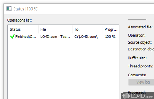 Copy multiple files from one removable storage device to another - Screenshot of Copy Handler