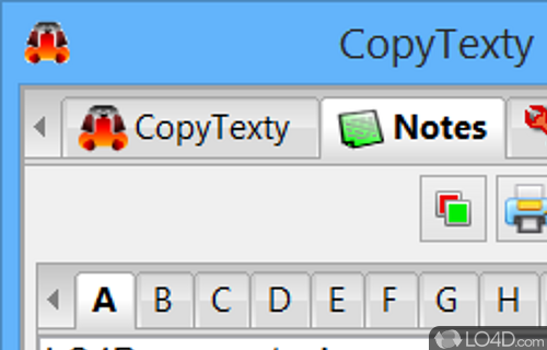 Create new text clips and assign keyboard shortcuts - Screenshot of CopyTexty