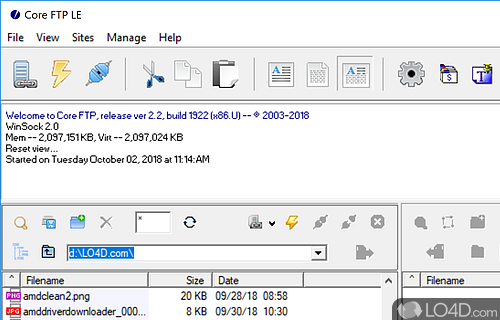Core FTP LE Screenshot
