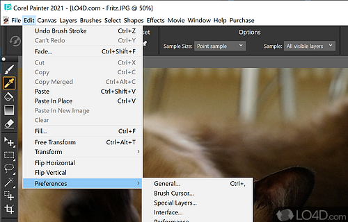 Compatibility and incredible performance - Screenshot of Corel Painter