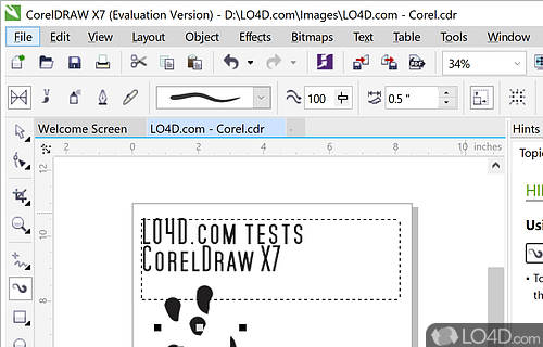 Friendly and helpful - Screenshot of CorelDRAW