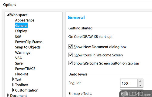 CorelDRAW Graphics Suite X8 screenshot