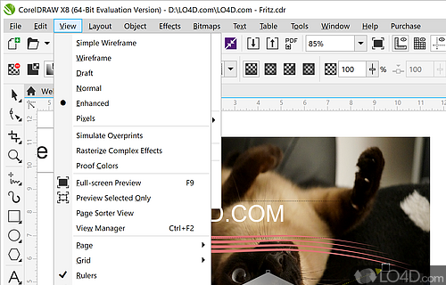 CorelDRAW Graphics Suite X8 screenshot