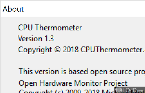 CPU Thermometer screenshot
