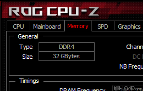 Analyze hardware-related data - Screenshot of CPU-Z ROG