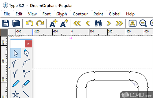 User interface - Screenshot of Type