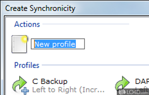Screenshot of Create Synchronicity - Smooth installation and simple GUI