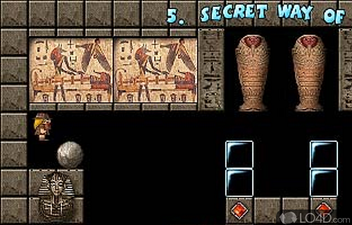Screenshot of Crystal Cave - User interface