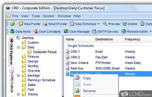 Crystal Reports Distributor Screenshot