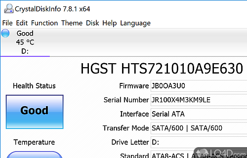 CrystalDiskInfo Screenshot