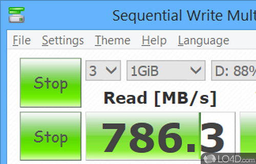 This is a lightweight disk benchmark software for Windows - Screenshot of CrystalDiskMark Portable