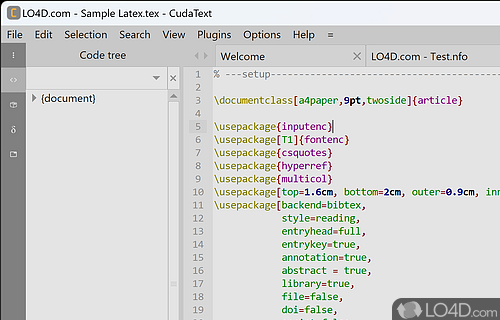 Create programming scripts with this powerful tool that supports more than 130 languages - Screenshot of CudaText