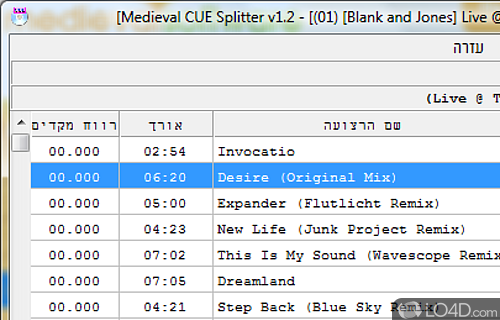 CUE Splitter Screenshot