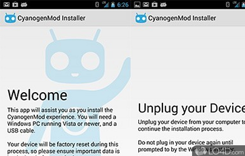 Screenshot of CyanogenMod Installer - Software solution that comes in to all those who want to install CyanogenMod onto their mobile phones
