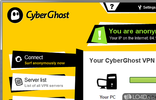 CyberGhost VPN Screenshot