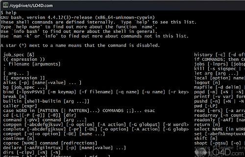 Cygwin Screenshot