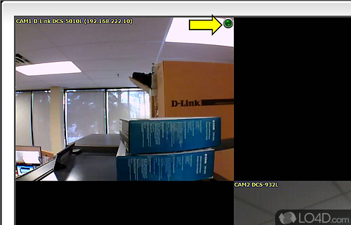Screenshot of D-ViewCam - Provides high video monitoring and recording performance