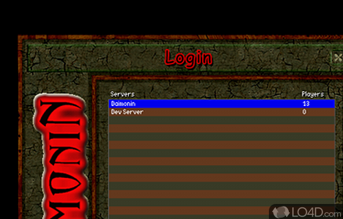Screenshot of Daimonin - User interface