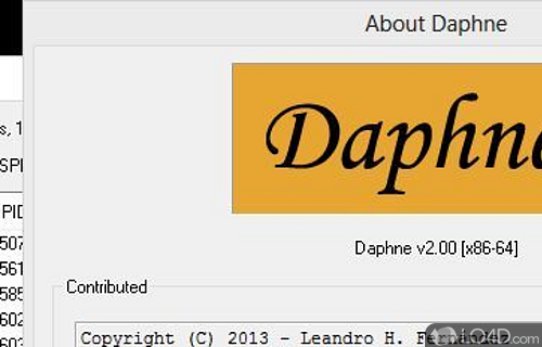 User interface - Screenshot of Daphne