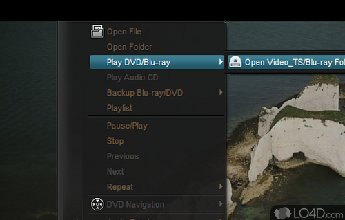 Stylish media player with support for Blu-ray and HD video - Screenshot of DAPlayer
