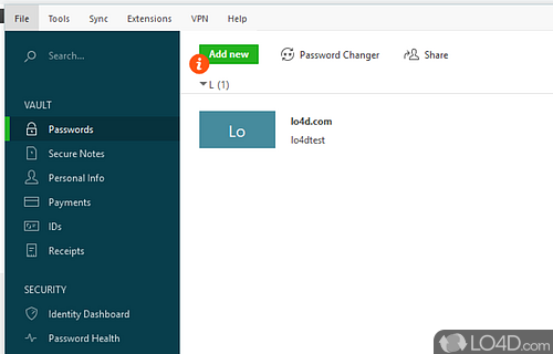 Dashlane Screenshot