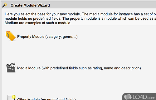Standard Collection Modules - Screenshot of Data Crow
