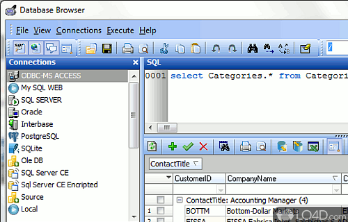 Database Browser Screenshot