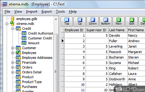 Database Viewer-Editor Screenshot