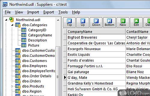 Database Viewer-Editor Screenshot