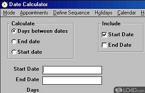 Screenshot of Date Calculator - Perform a wide array of date-related calculation