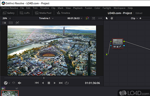 Fairlight lets you edit audio - Screenshot of DaVinci Resolve